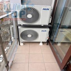 Stolik przejmuje obciążenie wyższego agregatu, co nie wpływa na niższy